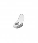 Dietz SmartFix adjustable toilet seat without armrests