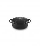 Le Creuset Signature Roaster oval 35cm black Schwarz (21178350000430)