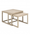 Diivanilauad 2tk CORNUS 61,5x61,5xH44cm, 70x70xH50cm, tamm