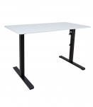 T&ouml;&ouml;laud ERGO OPTIMAL 1-mootoriga 120x60xH71-116cm, valge/must