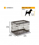 FERPLAST Superior 75 - dog cage - 77 x 51 x 55 cm.