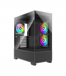 Case|XILENCE|XG172|MidiTower|Case product features Fan control panel/Transparent panel|Not included|Colour Black|XG172