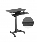 Maclean MC-835 Portable Desk Electric Height Adjustable 72 -122cm max. 37 kg Control Panel Sit Stand Work Station
