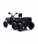 Battery-Operated Quad ATV 6 Wheels With Trailer JC606 24V 4x4 Blue