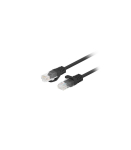 Lanberg Patchcord CAT.6 UTP 2M fluke passed 10-pack, Black PCU6-20CC-0200-BK