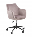 T&ouml;&ouml;tool NORA 58x58xH91cm, vanaroosa, sametkangas, metall