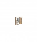 Liugustega riidekapp 183 cm TETRIX tamm wotan/peegel