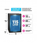 Klaasuksega k&uuml;lmik Bomann KSG7290