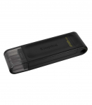 Kingston USB Flash Drive DataTraveler 70 256 GB USB 3.2 Gen 1 Type-C Black