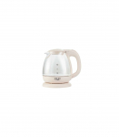 Adler Kettle AD 1283C Electric 900 W 1 L Glass/Stainless steel 360&deg; rotational base Cream