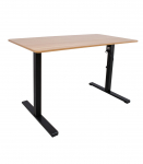 T&ouml;&ouml;laud ERGO OPTIMAL 1-mootoriga 140x70xH71-116cm, hikkoripuu/must