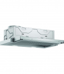 Bosch Serie 2 DFL063W56 cooker hood Semi built-in (pull out) Metallic 328 m&sup3;/h