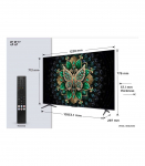 TCL 55C69K TV 139.7 cm (55") 4K Ultra HD Smart TV Wi-Fi Metallic