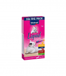 VITAKRAFT Cat Liquid-Snack with beef and chicken - cat treats - 16 x 15g