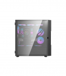 Darkflash DK431 Glass computer case (black) + 4 RGB fans