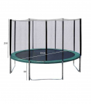 Batuut turvav&otilde;rguga D426cm, rohelise &auml;&auml;rega