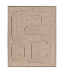 Maal raamiga 80x100cm, helepruun kujund