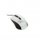 Gembird Mouse MUS-4B-01-BS Standard USB Black/ silver