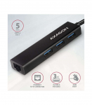 I/O HUB USB-C 4PORT GLAN/0.2M HMC-GL3A AXAGON
