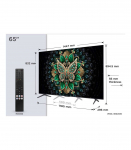 TCL 65C69K TV 165.1 cm (65") 4K Ultra HD Smart TV Wi-Fi Metallic
