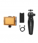 Puluz live recording set tripod + LED lamp + phone clip PKT3131B