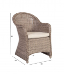 Tool TOSCANA 60x69xH86cm, beež