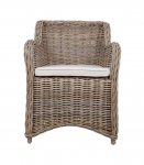 Tugitool KATALINA 62x62xH83cm, naturaalne rotang