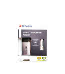 Verbatim 49143 USB-C to HDMI 4K Adapter, USB Type-C, HDMI, Male, Female, Straight, 0.1 m