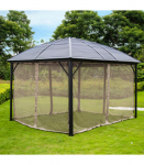 Varikatus ZURICH 3x3,6xH2,63m, pruun, alumiinium, teraspaneelid