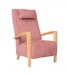 Tugitool VENLA 65,5x65xH104cm, roosa velvet