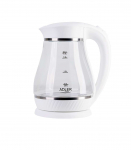 Adler Kettle AD 1274 Electric 2200 W 1.7 L Polypropylene/Glass 360&deg; rotational base White