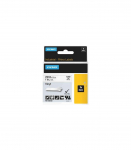 Dymo Rhino Coloured Vinyl Black White (1805430)
