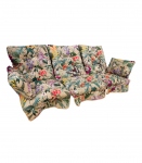 Kiigepadjad AMAZONIA 108x56x10cm/3tk, bee˛ lilleline, 100% pol&uuml;ester