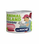 ANIMAL ISLAND Everyday Beef and game for kittens - wet cat food - 185g