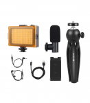 Puluz live recording set tripod + LED light + microphone + phone clip PKT3132B