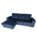 Nurgadiivan KARL VN 240x154/89xH92cm, tumesinine