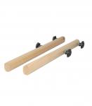 Wooden horizontal bar for Swedish ladder
