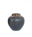 P&otilde;randavaas TITAN STONE H18cm, must/roheline tekstuur, keraamika