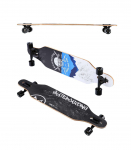 LONGBOARD SKULL WOOD SKATE NILS EXTREME