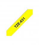 Brother TZe-631 Laminated Tape Black on Yellow TZe 8 m 1.2 cm