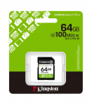 Kingston Canvas Select Plus 64 GB SD Flash memory class Class 10, UHS-I, U1/U3, Video Class 10/30