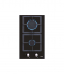 CATA Hob SCI 3002 BK Gas on glass Number of burners/cooking zones 2 Rotary knobs Black