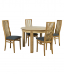 S&ouml;&ouml;gilauakomplekt CHICAGO NEW &uuml;mmargune laud ja 4 tooli 19923