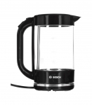 Bosch TWK70B03 electric kettle 1.7 L 2400 W Black, Transparent