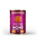 CHAMPER Coat & Skin Monoprotein Turkey - wet dog food - 400g
