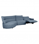 Nurgadiivan CANNES VN elektriline recliner 310x101/91xH92cm, hallikassinine