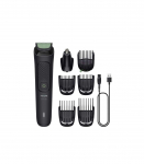 Philips Multigroom series 3000 8-in-1, Face and Hair MG3730/15 8 tools Self-sharpening steel blades Up to 60 min run time Rin