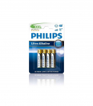 Batteries Ultra Alkaline AAA 4pcs blister