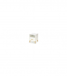 &Ouml;&ouml;kapp SILVIA 40/40/52 cm valge/kuldne