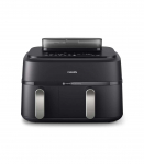 Philips Dual Basket Airfryer NA551/00 5000 Series Power 2750 W Capacity 9 L RapidAir Plus and Air Steam |